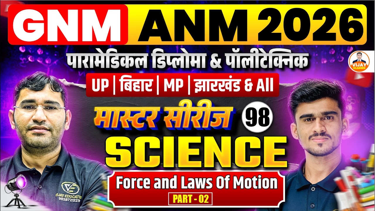 General Science Force and Laws Of Motion Chapter important Mcqs | important Mcq Class | By Manor Sir