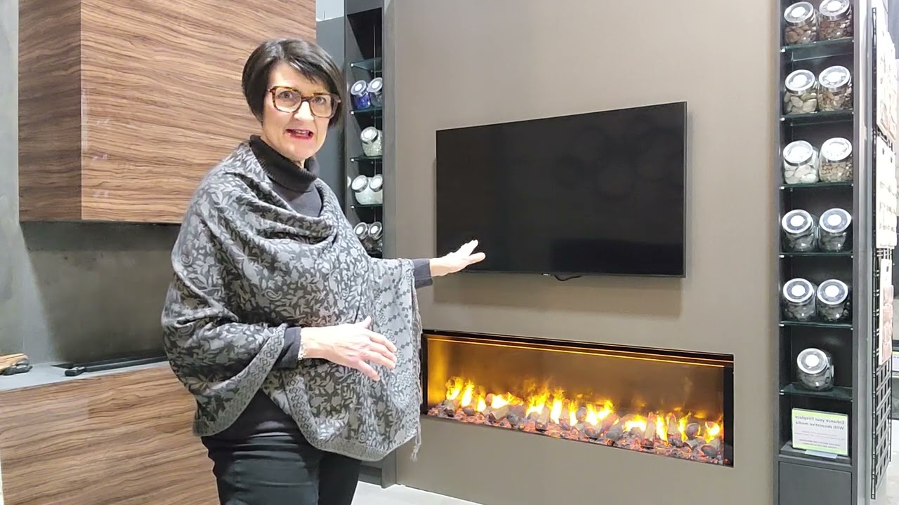 Mounting a TV above an electric fireplace #electricfireplace #electricfire #fireplacedecor