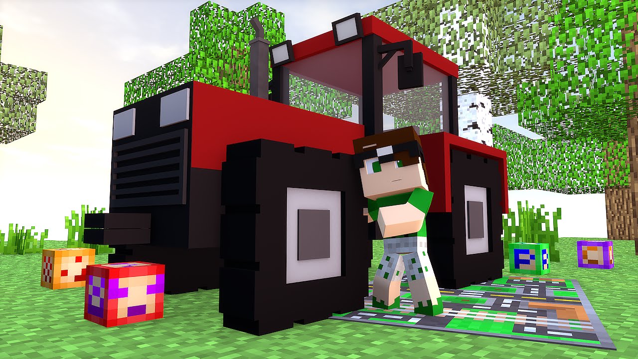 Minecraft MIKE NASCEU DE UM TRATOR !! (Build Battle)