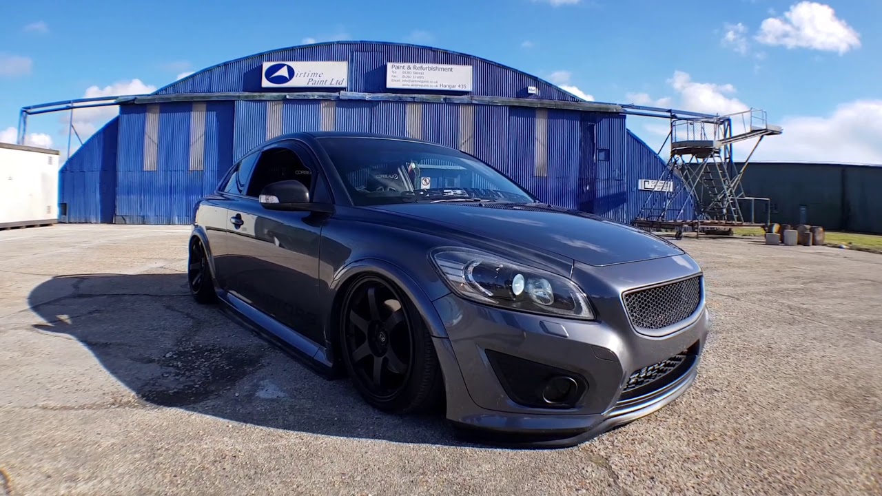 4K VOLVO C30 airride stance modified slammed UK
