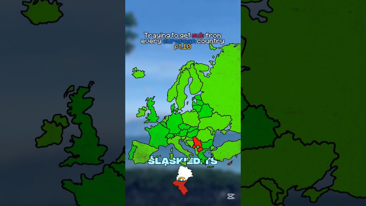 Traying to get sub fromevery european country pt.10 #map #europe #shorts #map