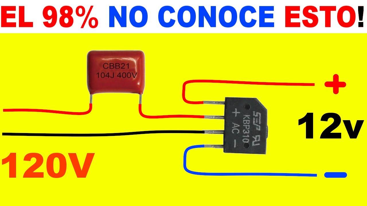 DILE ADIOS A LAS FUENTES CON TRANSFORMADOR, CONECTA DIRECTO A 120V
