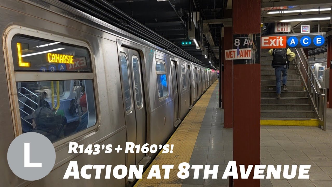 4K MTA L Subway Action @ 8th Avenue