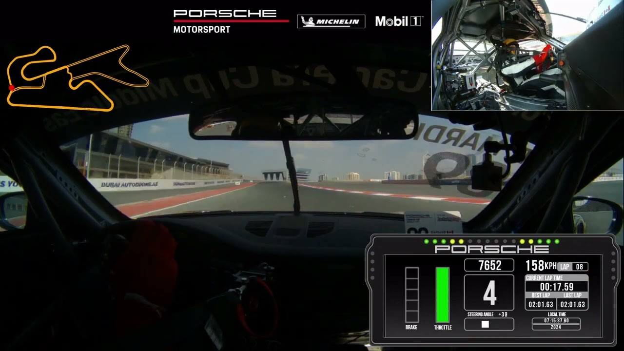 Porsche 992 Cup - Dubai Autodrome GP Onboard