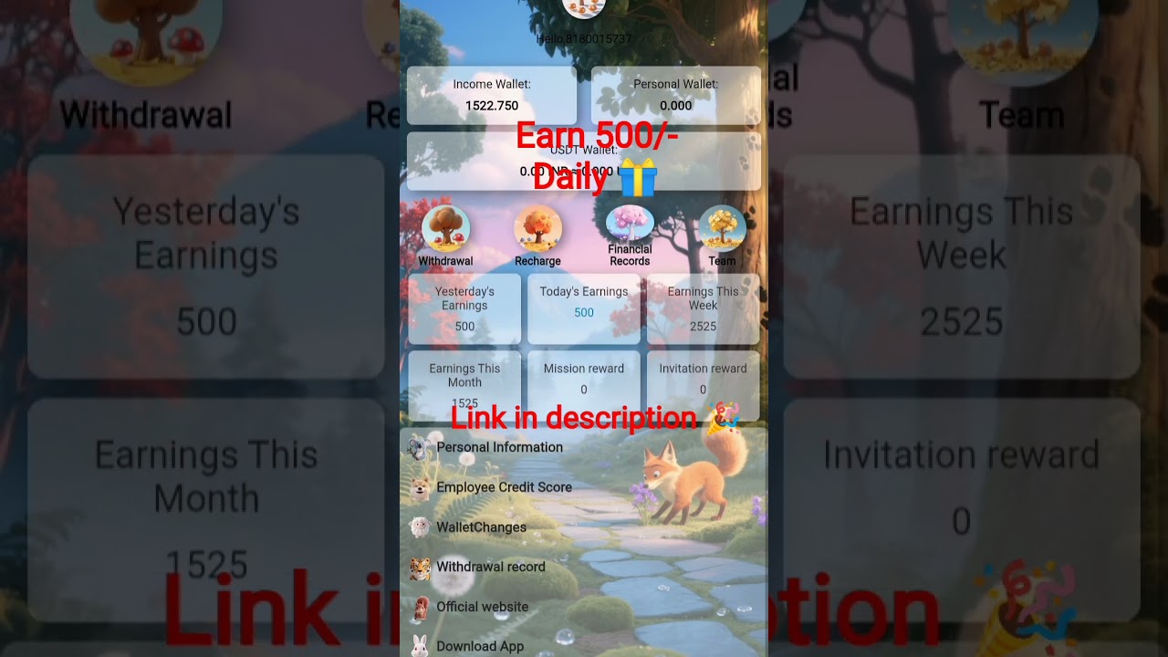 Earn 500 Daily 🎁 No fake 1000% Real Check description 👇 #earnmoneyonline #shorts #moneyearninggames