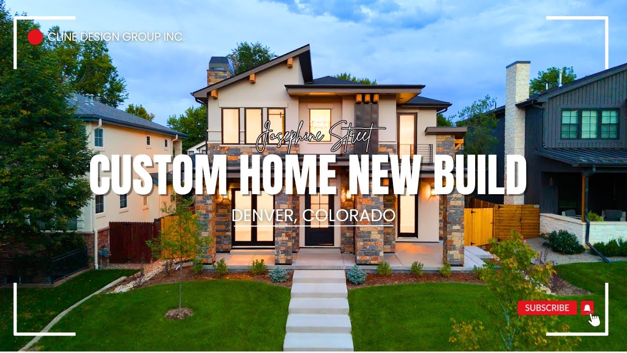 Custom Home New Build Project, Cline Design Group Denver, Colorado Josephine Street Project 2024