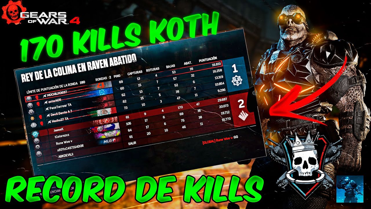 LA MEJOR PARTIDA DE REY DE LA COLINA | +150 KILLS | Gears Of war