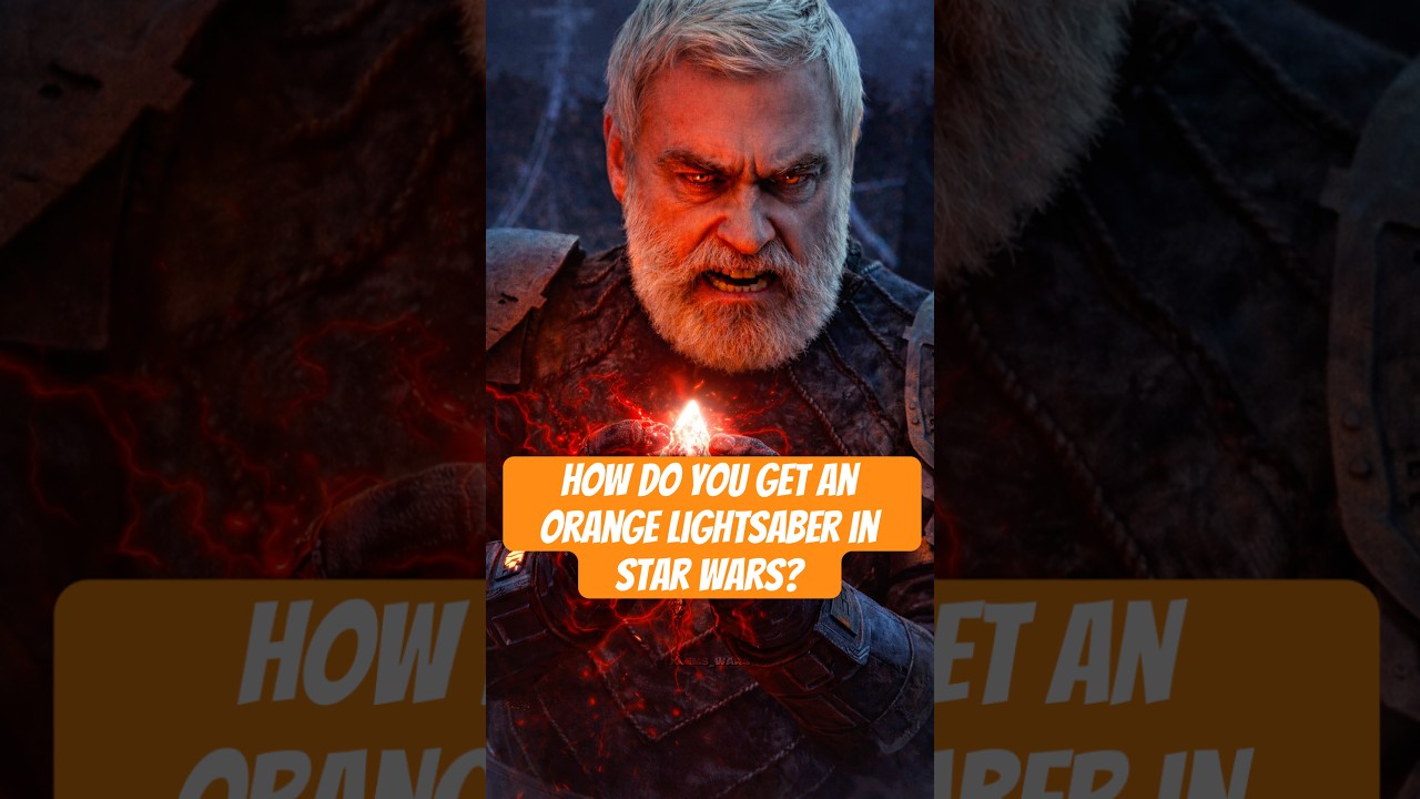 How do you get an orange lightsaber in Star Wars? #starwars #starwarslore #lightsaber #baylanskoll