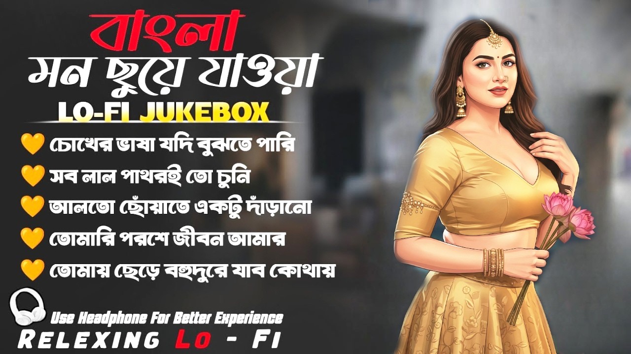 NONSTOP Bengali Lo-Fi Jukebox 2026 🌙 মন ছুঁয়ে যাওয়া সেরা রোমান্টিক গান | Relaxing Soulful Hits