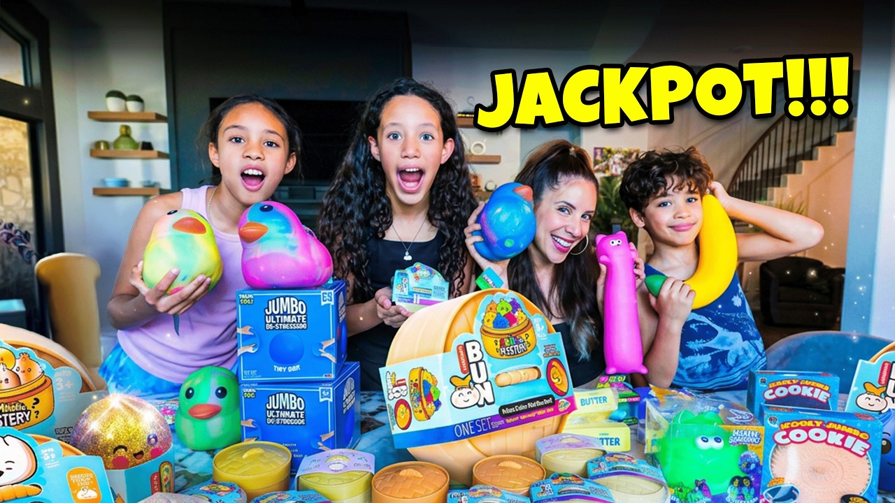 VIRAL SQUISHY DUMPLING HUNT! 🤞WE HIT THE JACKPOT! 🤭#needoh #viral #trending #squishy #fidget
