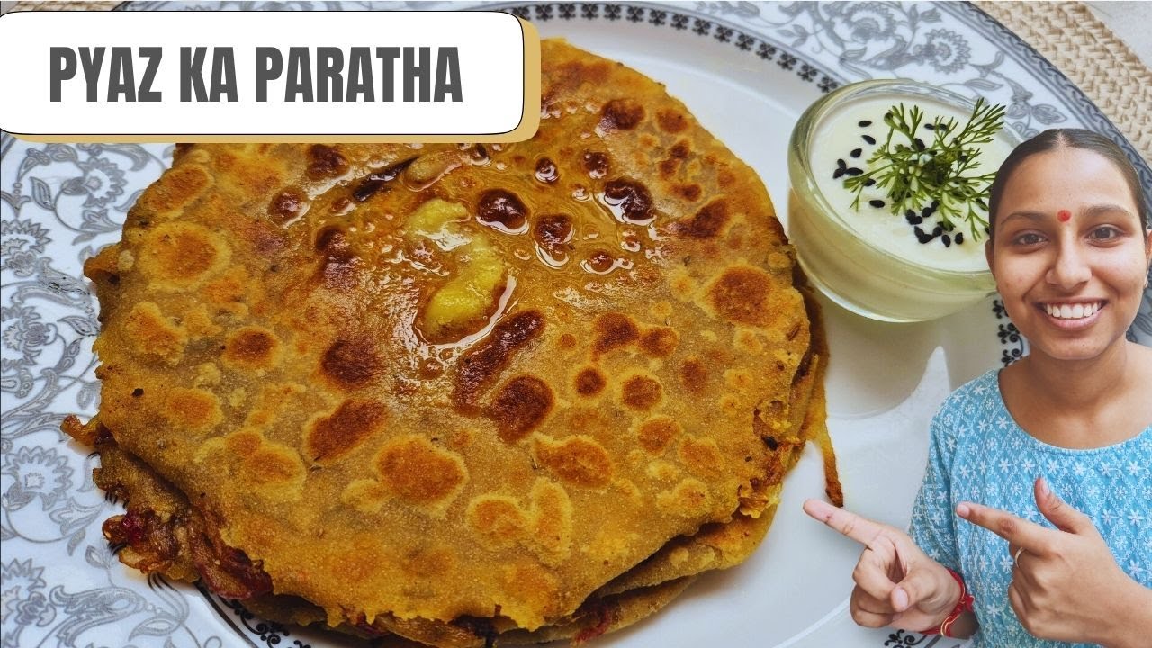 🧅 Pyaz Ke Parathe Recipe | Street Style Onion Paratha |Soft & Crispy Onion Paratha recipe
