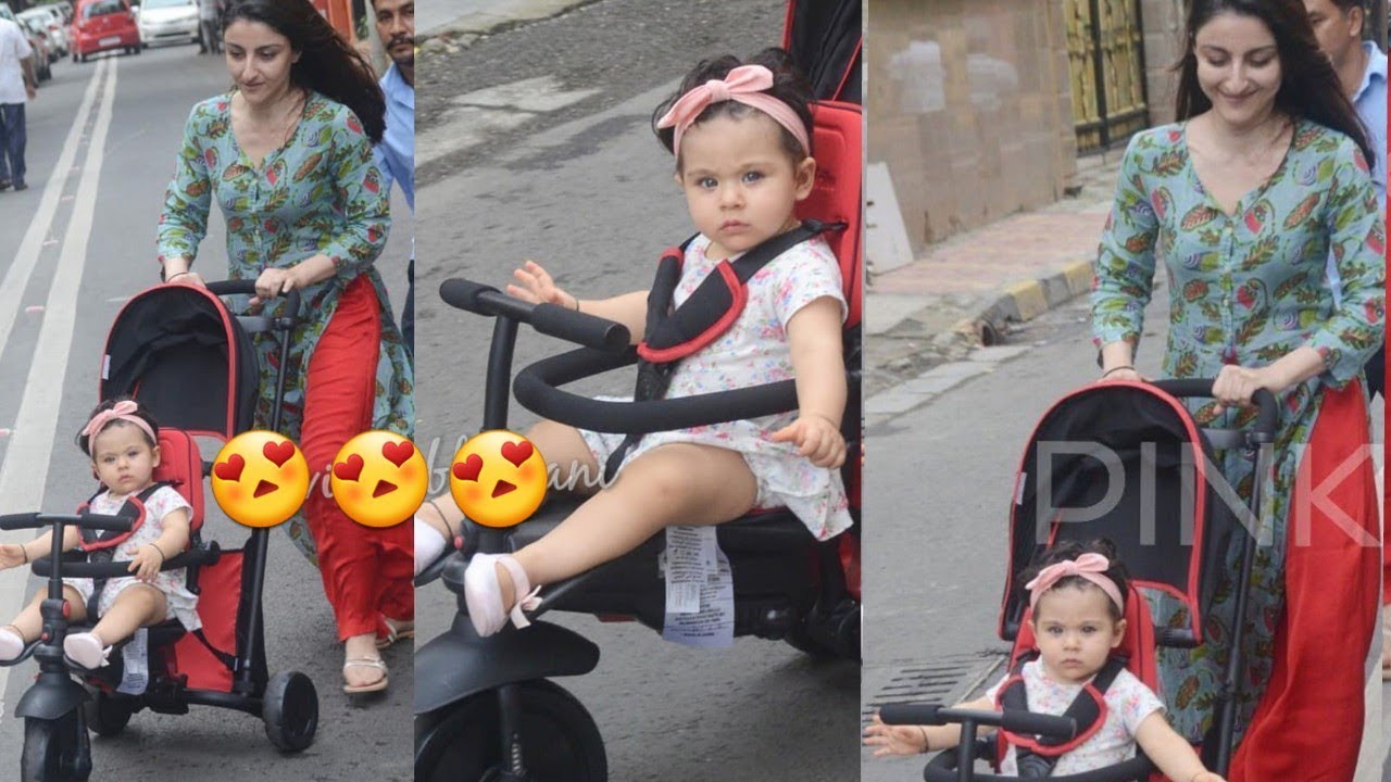 Soha Ali Khan's cute daughter Inaaya Khemu looking so cute while playing with mom