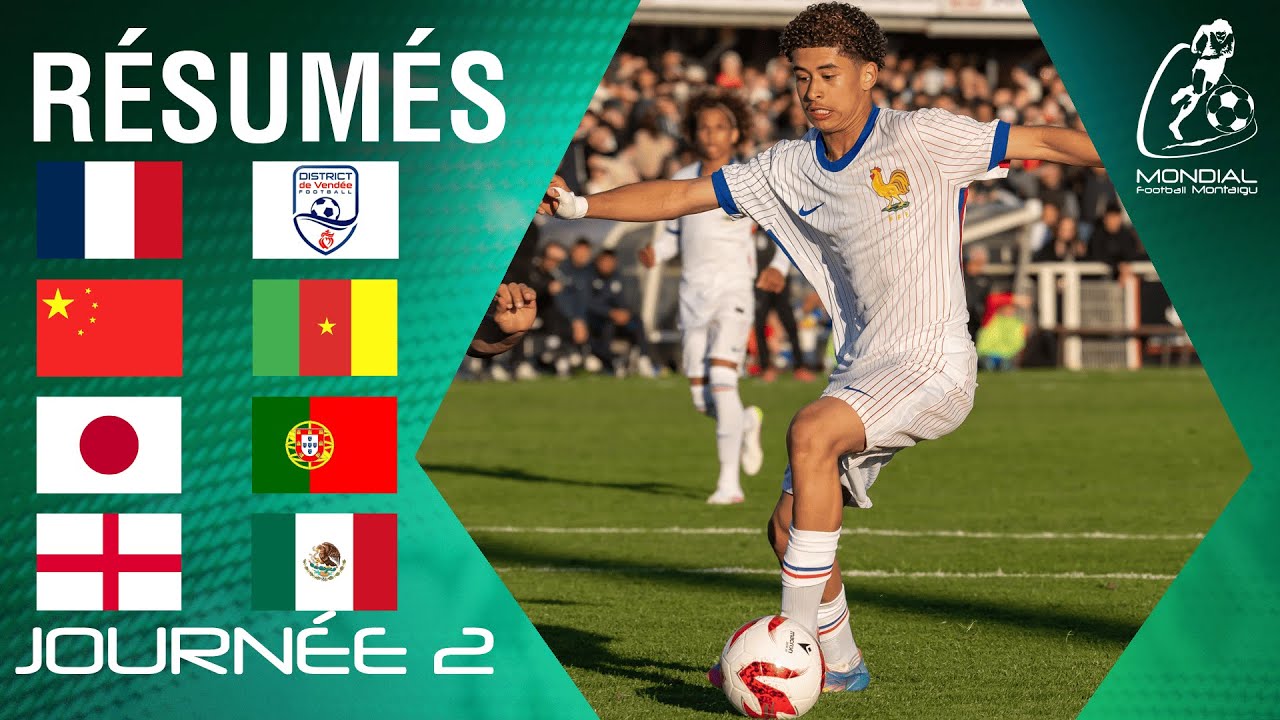 Résumé – Mondial Football Montaigu | Challenge Nations Masculin 2025 – Journée 2