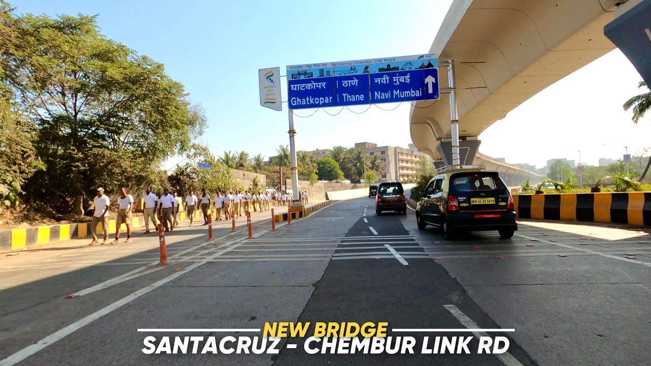 4K Drive on SCLR NEW Extention Bridge | Santacruz-Chembur Link Rd | Mumbai