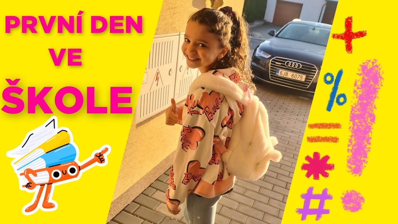 PRVN&Iacute; DEN VE &Scaron;KOLE - 1.Z&Aacute;Ř&Iacute; - Nat&aacute;lka jde do 4. tř&iacute;dy a JAK&Eacute; PŘEKVAPEN&Iacute; DOSTALA??