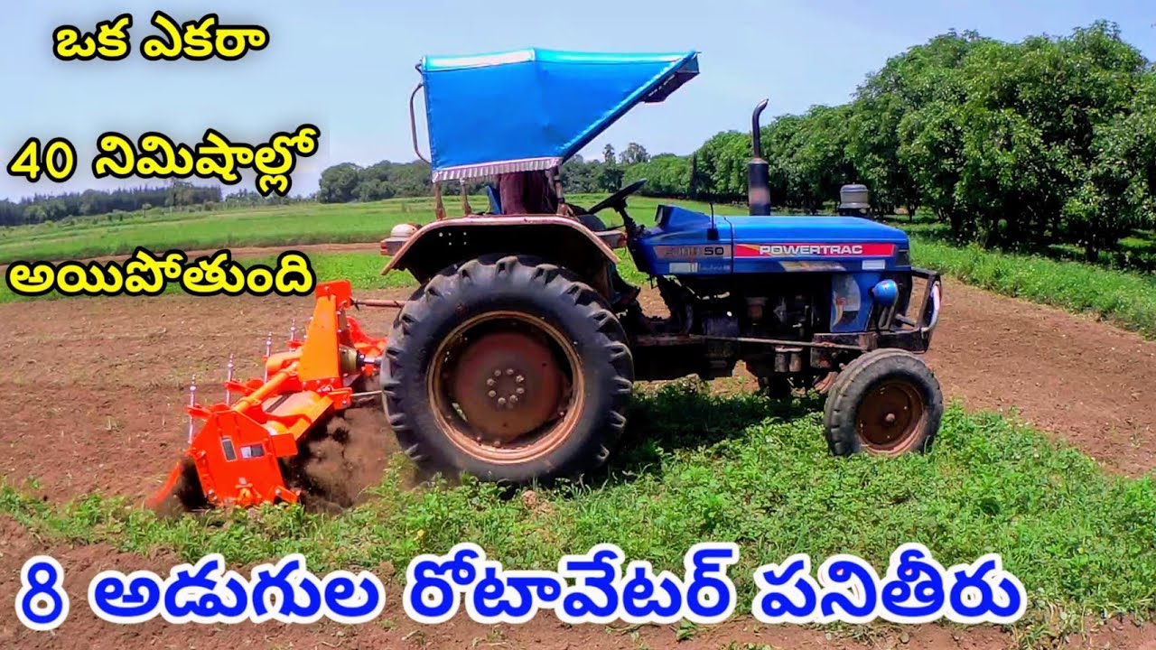 First Time working with My Eight Feet Rotavator | EURO 50 | Most Useful Agricultural Implement | BNR