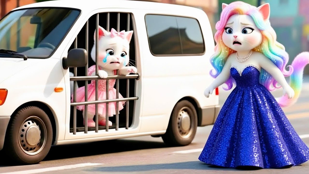 Mama Cat Rescues Her Kitten Inside the Catcher&rsquo;s Car 🐾😢 | AI Cat Story #aicat #catstory