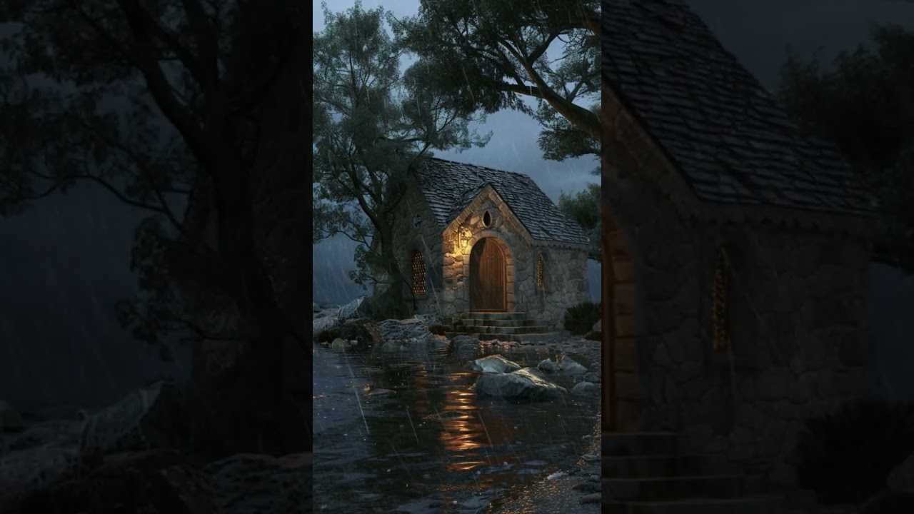 Enchanted Sanctuary: Rain Sounds for Rest, Relaxation, Study, sleep or a Quick Moment of Calm🌧️⛪🌳