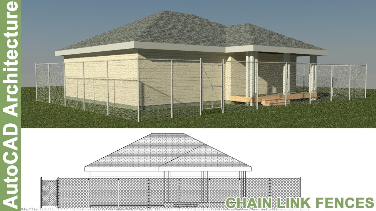 Chain-link Fences in AutoCAD Architecture