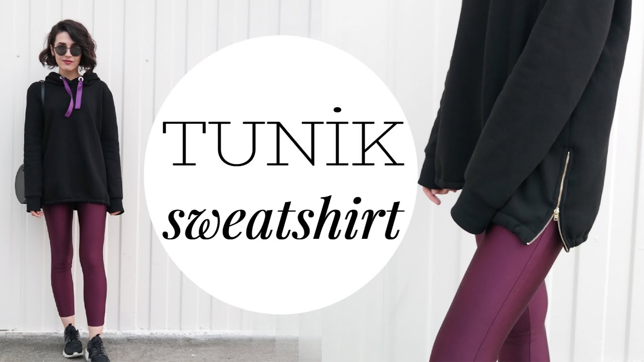 TUNİK SWEATSHIRT DİKİMİ | kalıpsız | DIY HOODIE | Damla Toral