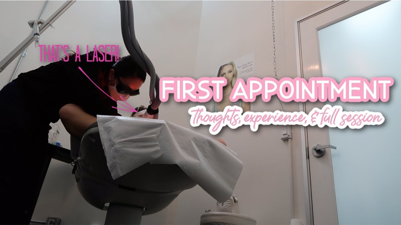 come w me to my FIRST laser hair removal session EVER! | full brazilian sesh + thoughts & experience