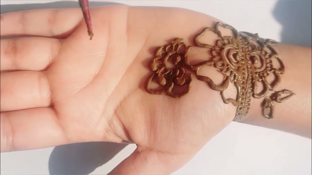 Simple and easy arabic mehandi design l front hand mehandi design 👌 