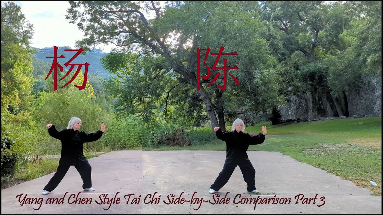 Yang and Chen Style Tai Chi Side-by-Side Comparison Part 3