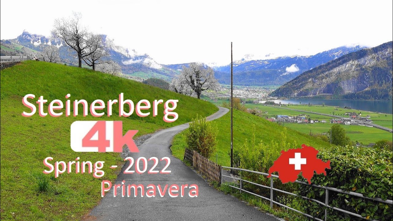🇨🇭 SWITZERLAND - Steinerberg - PART 3 -  Lucerna - BERN -Walking Tour beautiful villages- SUIZA - 4k