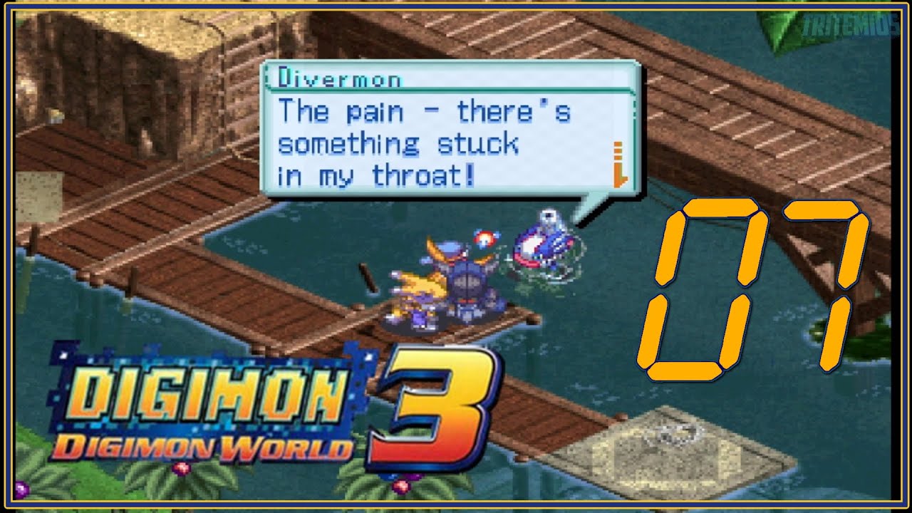 Digimon World 3 #7 - Divermon's Lake - (No Commentary)