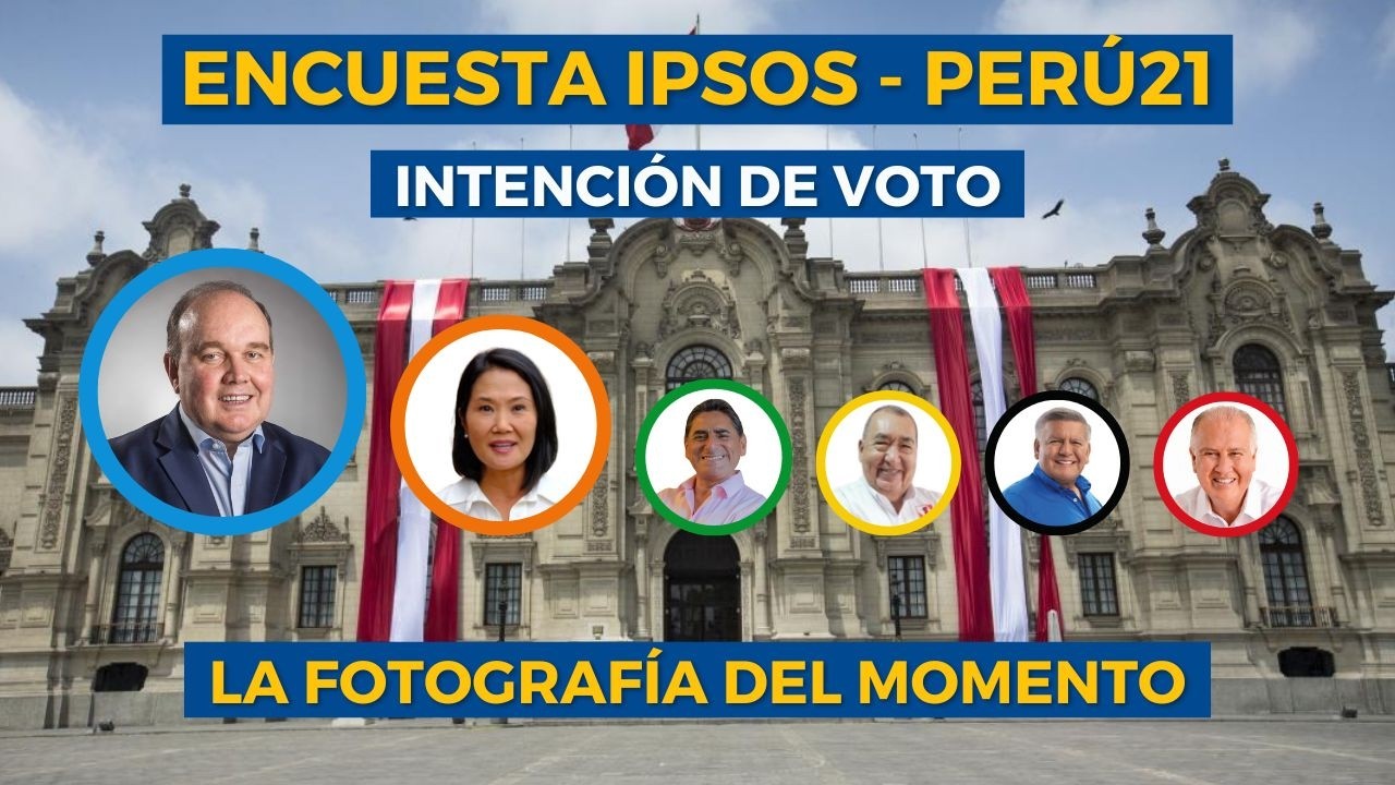 Encuesta Ipsos: López Aliaga sigue primero y saca 4 puntos a Keiko Fujimori