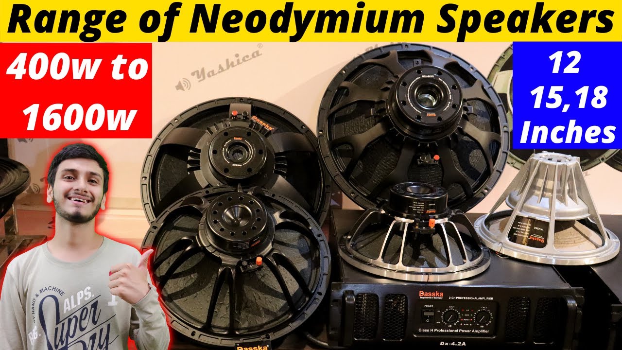 1600w to 400w NEODYMIUM SPEAKERS 18”, 15”, 12” Inch for BASS, LINE ARRAY & TOP | DJ Guruji🔥