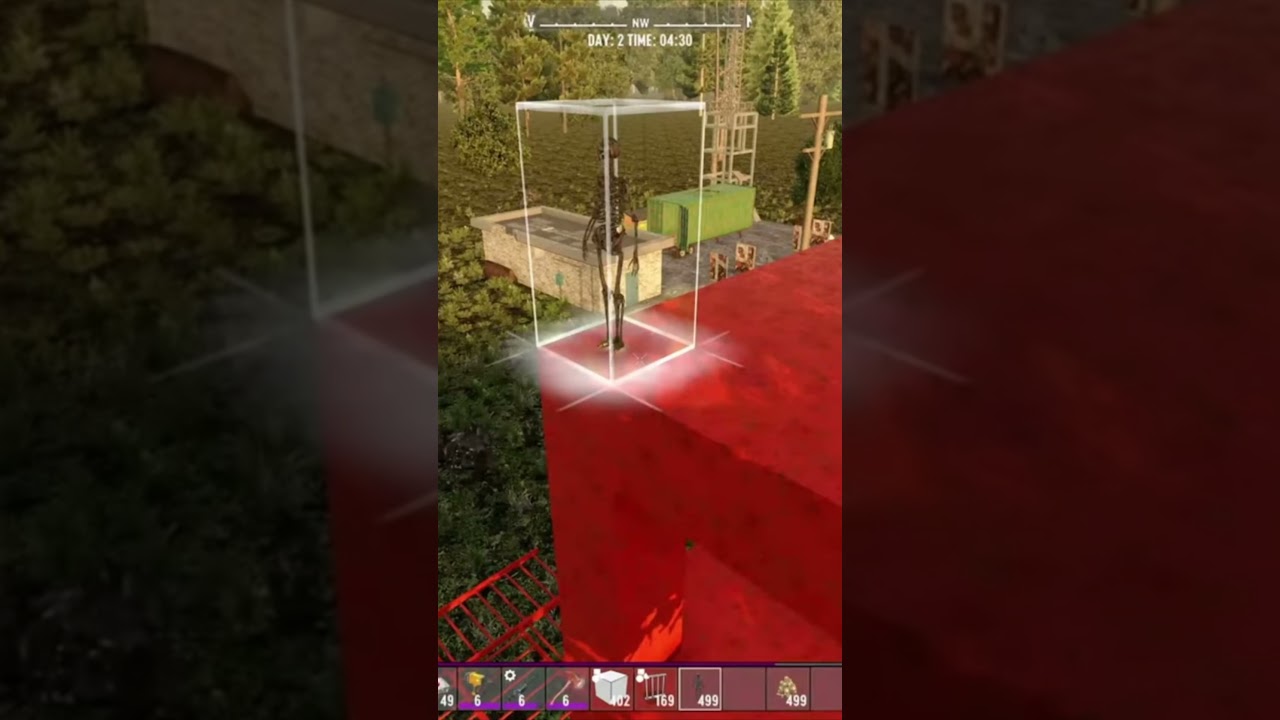 7 Days To Pie: Hilarious Joke Mod -Building A Bl00d Base #shorts #7daystodie #gaming