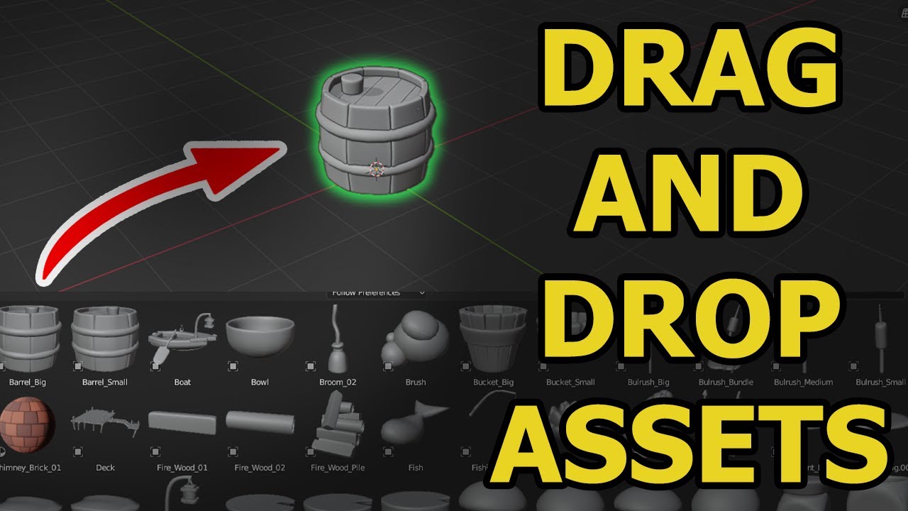 Create Assets Library in Blender 3.6 and 4.0+ (Tutorial)