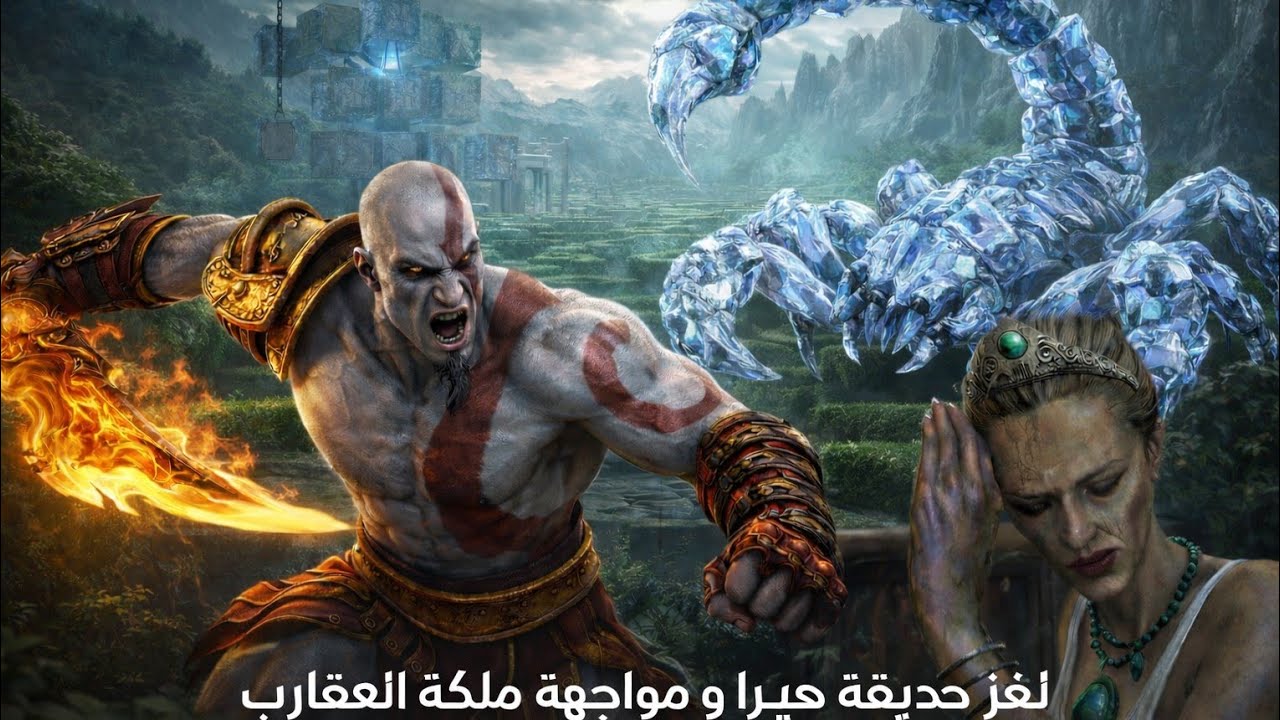   الحلقة_7: God of War III | لغز حديقة هيرا ومواجهة ملكة العقارب | Chaos Mode 