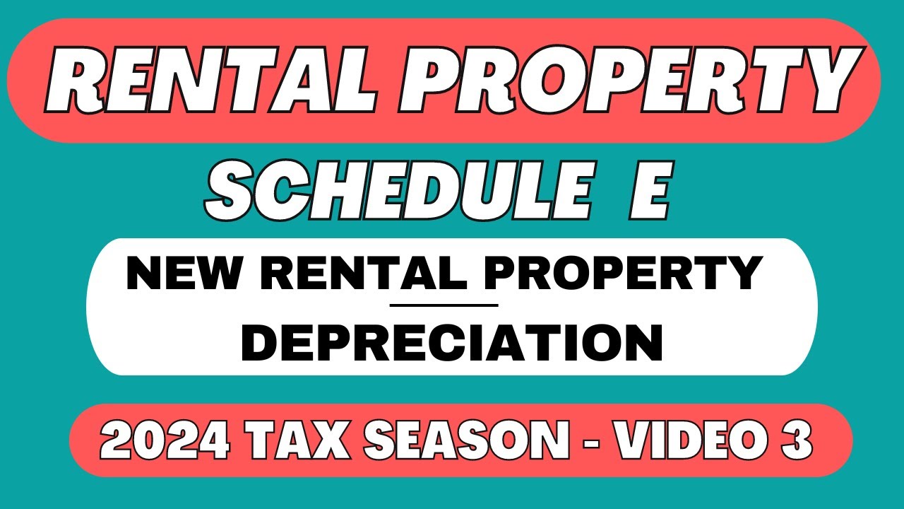 New Rental Property | Tax Depreciation | Schedule E | Taxes 2025 2026
