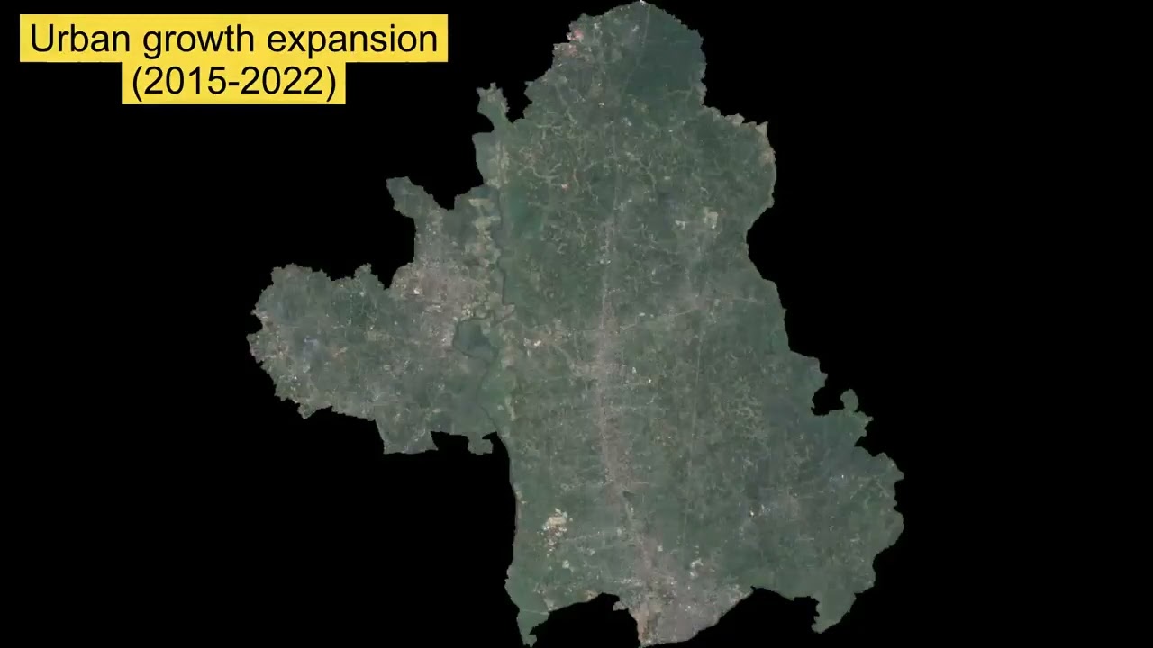 Urban expansion time-lapse using the GEE platform