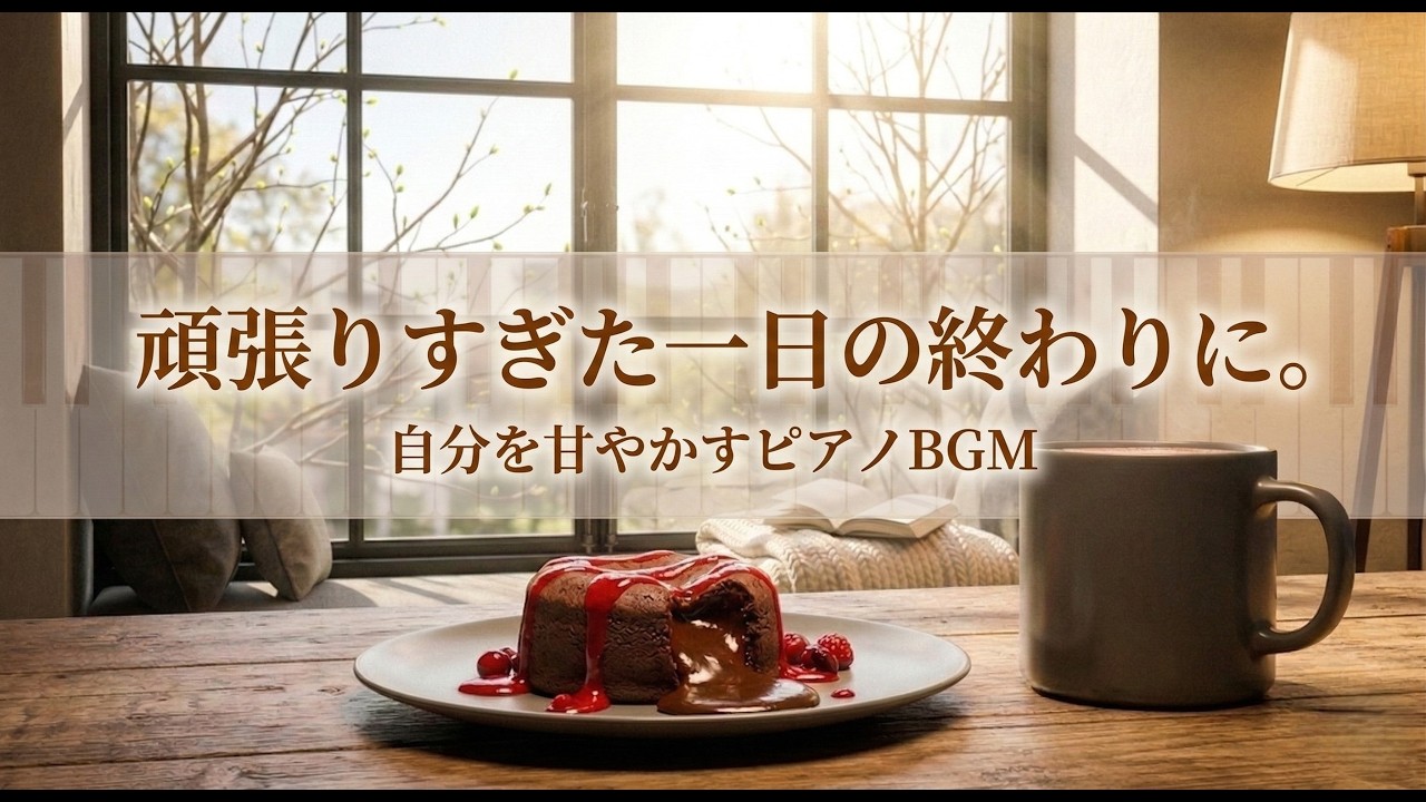 頑張りすぎた一日の終わりに。自分を甘やかす至福のピアノBGM【432Hz / 心ほどける時間】