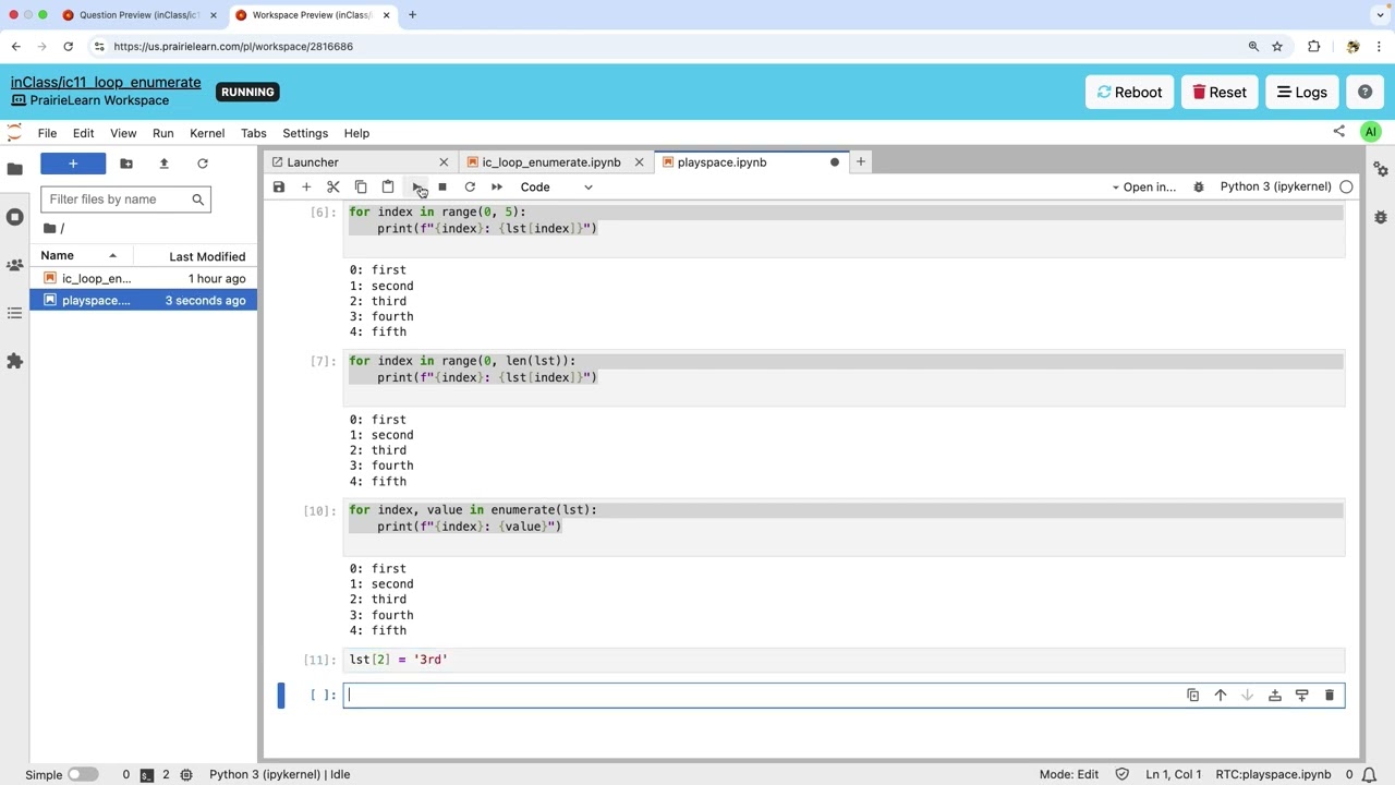 CIS 500: List enumeration and Transforming sequences