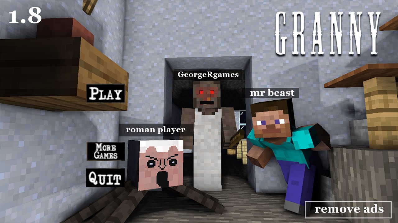 GRANNY MULTIPLAYER MINECRAFT GAMEPLAY