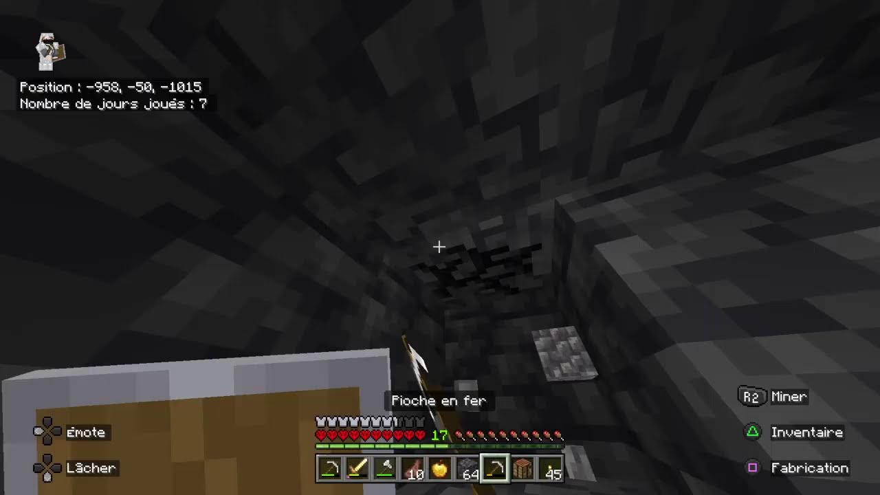 LIVE MINECRAFT HARDCORD FR PS4 VENEZ DISCUTEZ (la team du soir) 