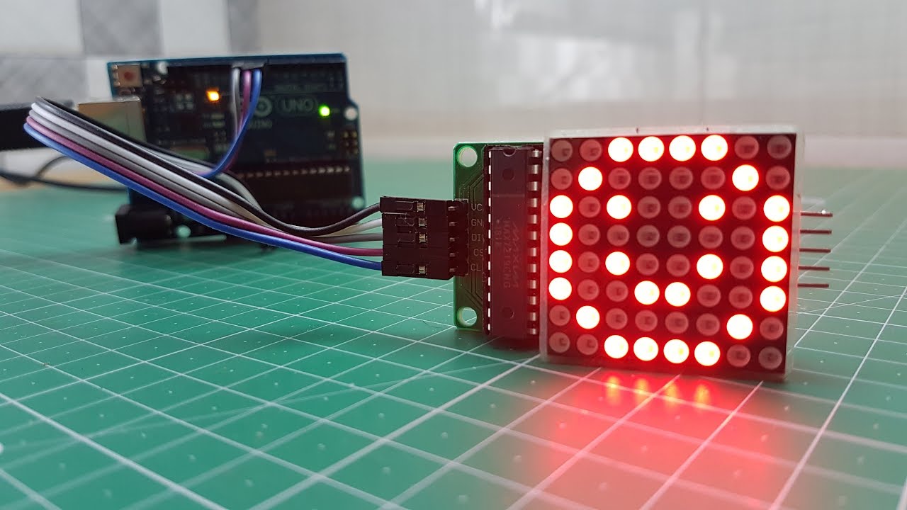 Arduino LED 8X8 Matrix Display MAX7219