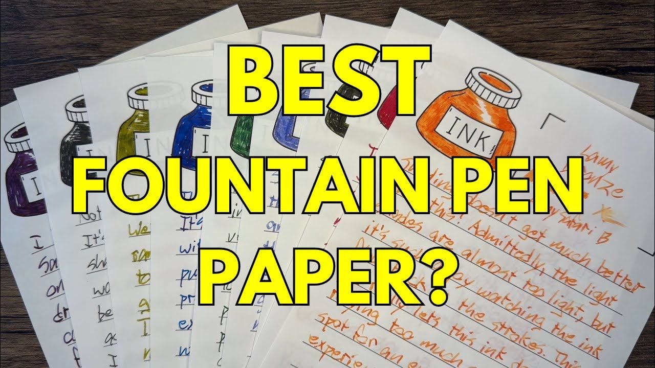 Best Fountain Pen Friendly Paper? Kokuyo KB Paper 64 gsm #fountainpens #paper