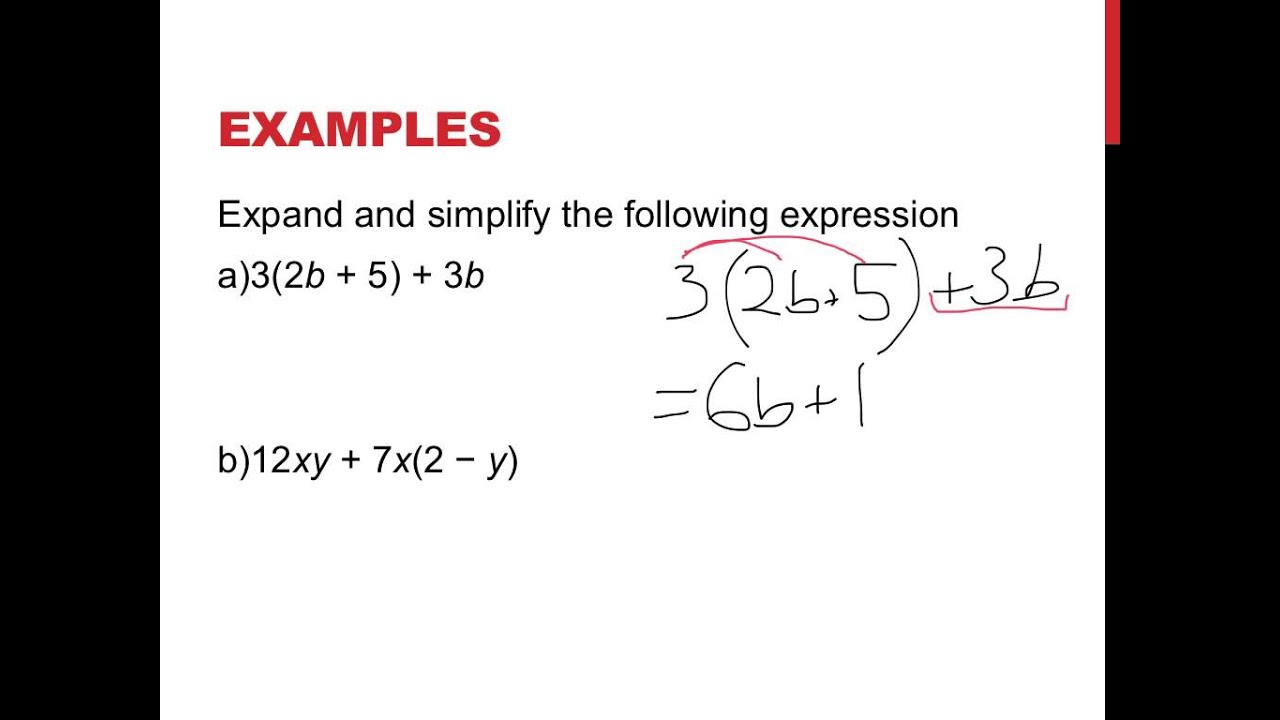 Year 8: Expanding Brackets with neg and