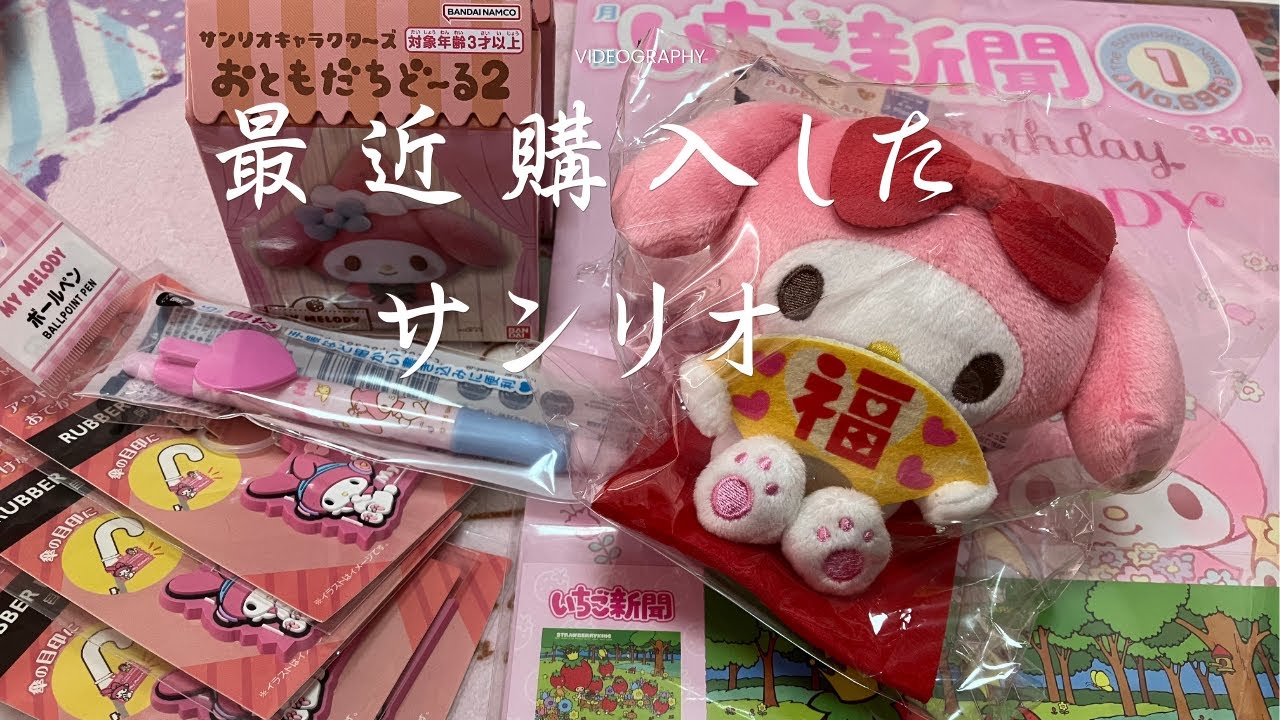 最近買ったサンリオ商品。マイメロディ