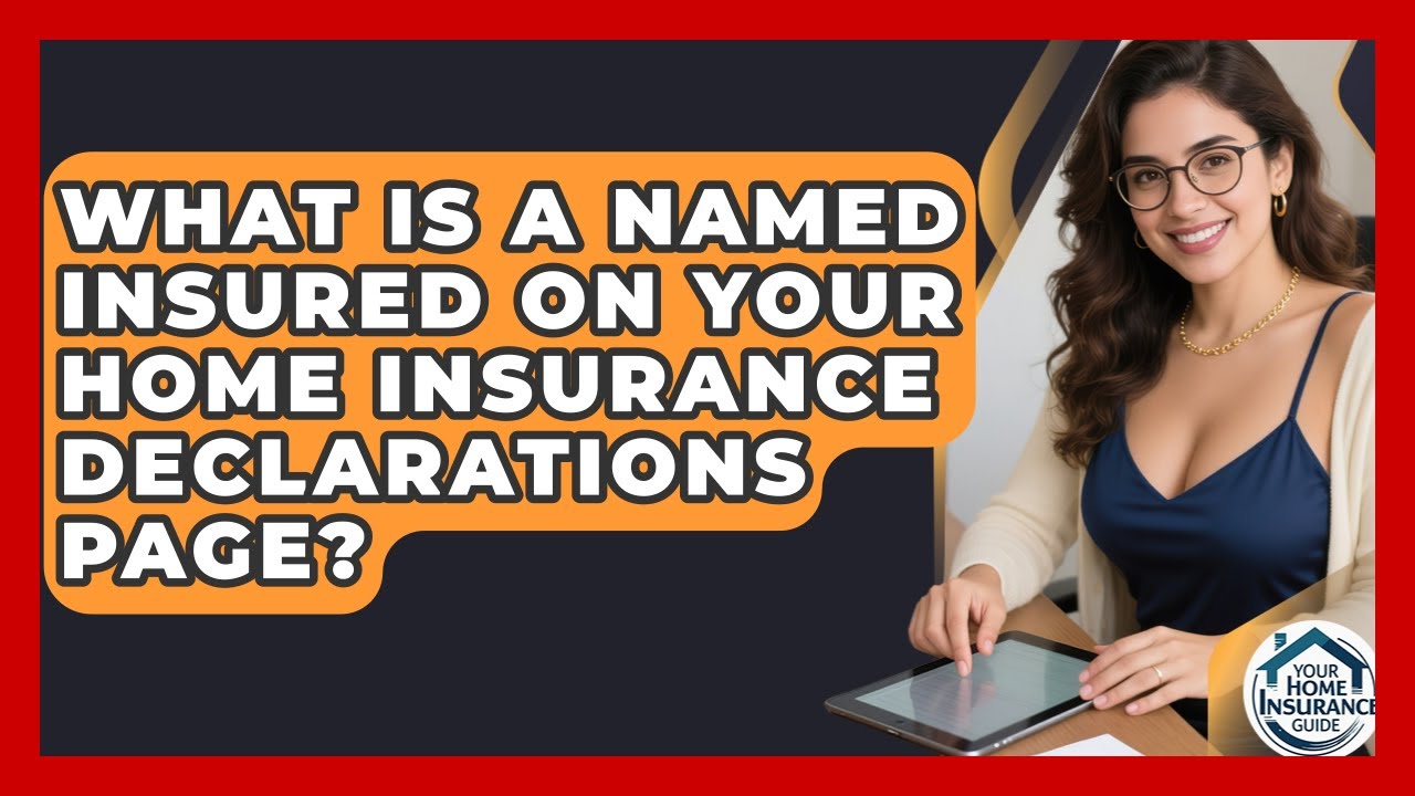 What Is A Named Insured On Your Home Insurance Declarations Page? - Your Home Insurance Guide