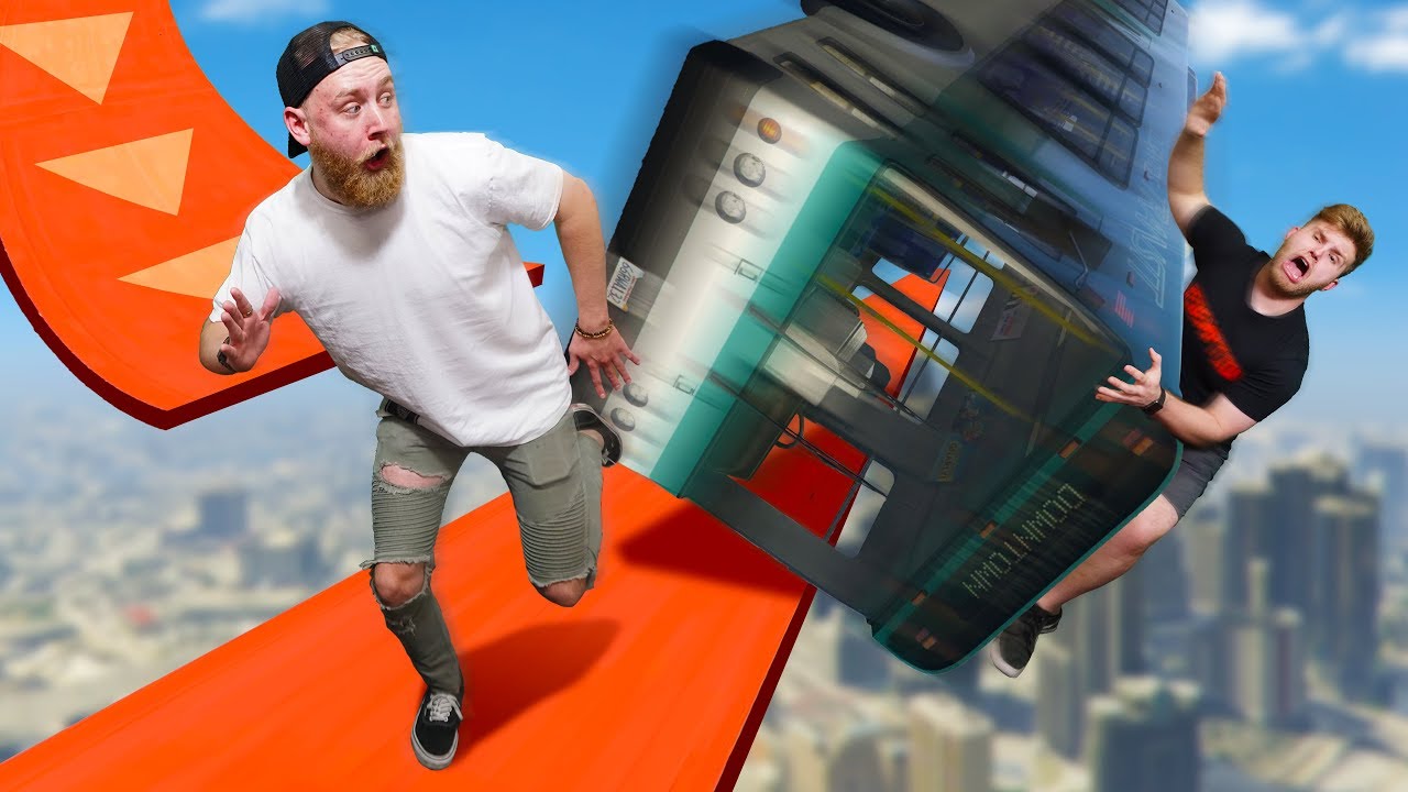 Dodge The Falling Vehicles Challenge! | GTA5