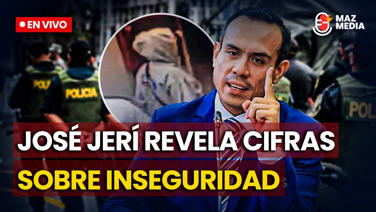 🔴 EN VIVO| José Jerí dará conferencia de prensa de inseguridad
