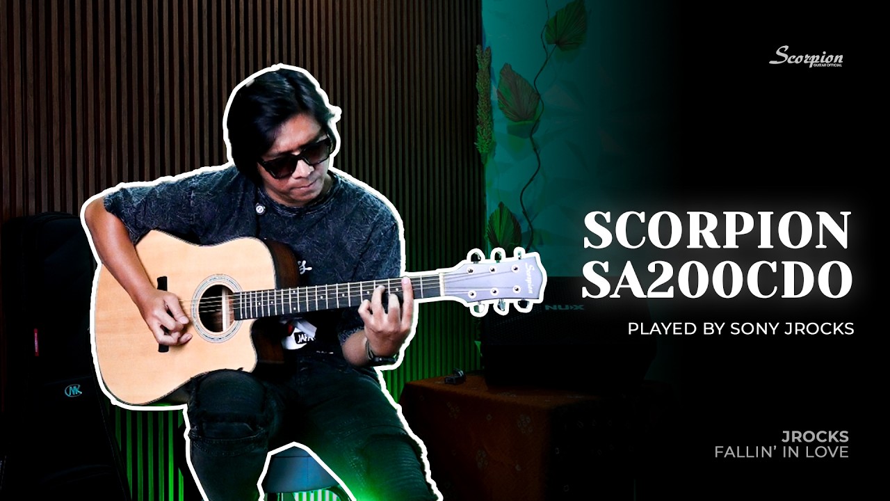 Scorpion Studio Session: Sony J-Rock - Fallin' In Love  | Scorpion SA200CD-O Dreadnought Cutaway OS1