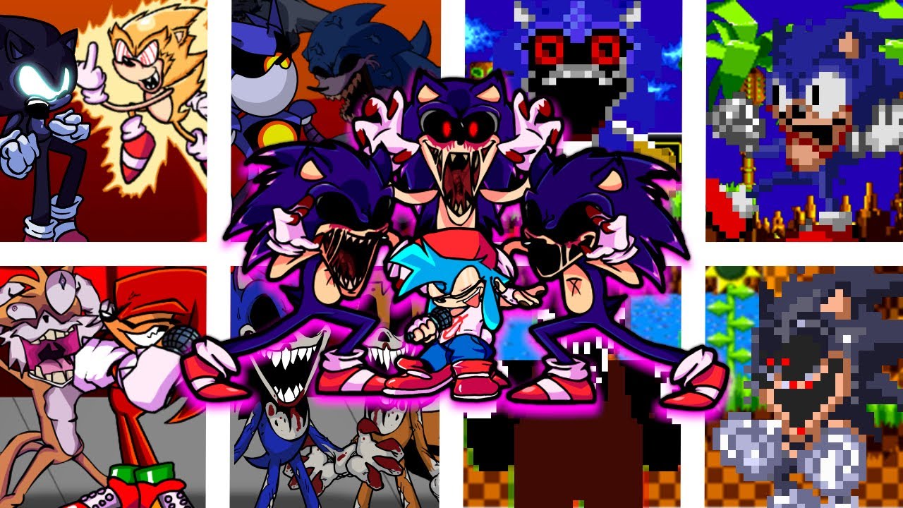 FNF | You Can't Run Encore V6 But Different Characters Sing It 🎶 | VS Sonic.Exe V3 | Mods/Hard |