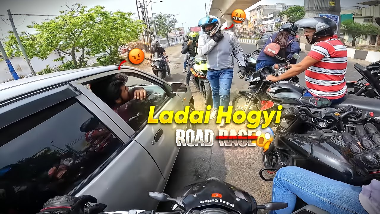 Car wale se ladai hogyi || Extreme Road R@ge ||